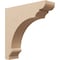 Ekena Millwork 6"W x 24"D x 24"H Thin Hughes Rough Cedar Woodgrain TimberThane Corbel, Primed Tan CORUR06X24X24HUGRCPR - alternate 1